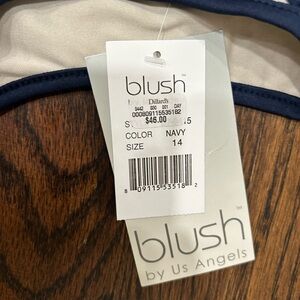 Beautiful, navy and tan crocheted dress. Brand new.